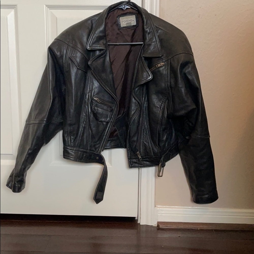 Vintage black Leather jacket